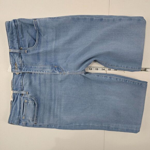 Levi's 721 High Rise Skinny Jeans Light Wash Raw Hem Size 32 4290 NWT - Picture 9 of 11